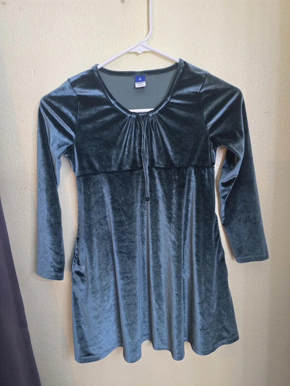 Old Navy Teal Green Velvet Tunic
